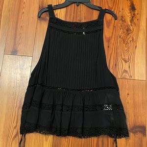 Black free people top with button up back. NWT. Never worn.